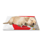 Japanese Lucky Cat Maneki Neko Print Pet Cooling Mat Cover