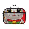 Japanese Lucky Cat Maneki Neko Print Portable Lunch Bag