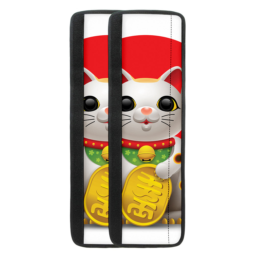 Japanese Lucky Cat Maneki Neko Print Refrigerator Handle Covers