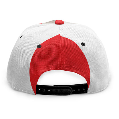 Japanese Lucky Cat Maneki Neko Print Snapback Cap