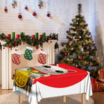 Japanese Lucky Cat Maneki Neko Print Tablecloth