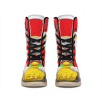 Japanese Lucky Cat Maneki Neko Print Winter Boots