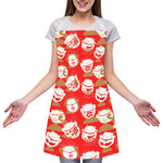 Japanese Lucky Cat Pattern Print Adjustable Apron