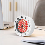 Japanese Lucky Cat Pattern Print Alarm Clock