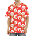 Japanese Lucky Cat Pattern Print Aloha Shirt