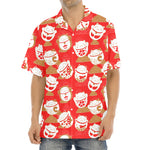 Japanese Lucky Cat Pattern Print Aloha Shirt