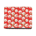 Japanese Lucky Cat Pattern Print Bifold Wallet