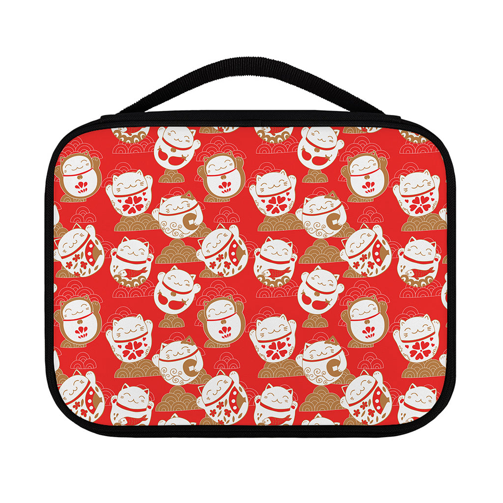 Japanese Lucky Cat Pattern Print Classic Bible Case