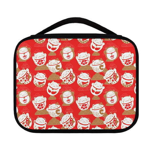 Japanese Lucky Cat Pattern Print Classic Bible Case