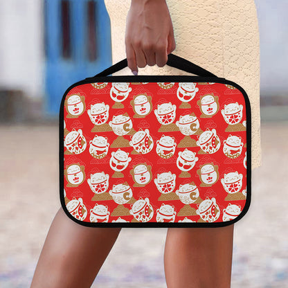 Japanese Lucky Cat Pattern Print Classic Bible Case