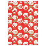 Japanese Lucky Cat Pattern Print Curtain
