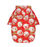 Japanese Lucky Cat Pattern Print Dog Zip Up Hoodie