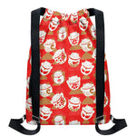 Japanese Lucky Cat Pattern Print Drawstring Backpack