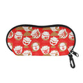Japanese Lucky Cat Pattern Print Glasses Case