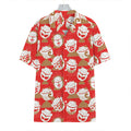 Japanese Lucky Cat Pattern Print Hawaiian Shirt