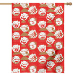 Japanese Lucky Cat Pattern Print House Flag