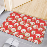 Japanese Lucky Cat Pattern Print Indoor Door Mat
