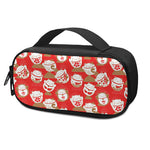 Japanese Lucky Cat Pattern Print Insulin Cooler Travel Case