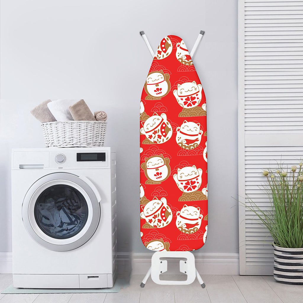 Japanese Lucky Cat Pattern Print Ironing Board Cover
