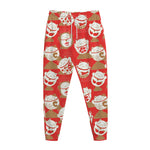 Japanese Lucky Cat Pattern Print Jogger Pants