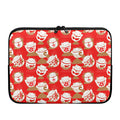 Japanese Lucky Cat Pattern Print Laptop Sleeve
