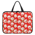 Japanese Lucky Cat Pattern Print Laptop Sleeve With Handle