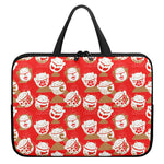 Japanese Lucky Cat Pattern Print Laptop Sleeve With Handle