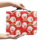 Japanese Lucky Cat Pattern Print Leather Bible Cover