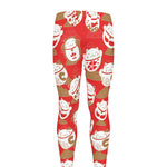 Japanese Lucky Cat Pattern Print Men's leggings