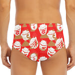 Japanese Lucky Cat Pattern Print Men's Triangle Swim Briefs