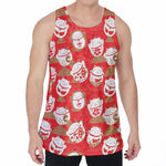 Japanese Lucky Cat Pattern Print Men's Velvet Tank Top