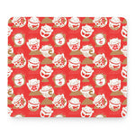 Japanese Lucky Cat Pattern Print Mouse Pad