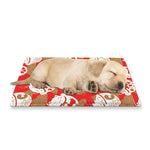 Japanese Lucky Cat Pattern Print Pet Cooling Mat Cover