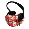 Japanese Lucky Cat Pattern Print Pet Sling Carrier
