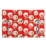 Japanese Lucky Cat Pattern Print Placemat