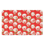Japanese Lucky Cat Pattern Print Polyester Doormat