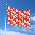 Japanese Lucky Cat Pattern Print Polyester Flag