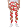 Japanese Lucky Cat Pattern Print Joggers