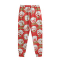 Japanese Lucky Cat Pattern Print Sweatpants