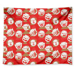 Japanese Lucky Cat Pattern Print Tapestry