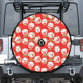 Japanese Lucky Cat Pattern Print Tire Cover With Camera Hole