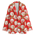 Japanese Lucky Cat Pattern Print Women's Blazer
