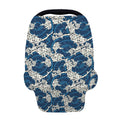 Japanese Ocean Wave Pattern Print Baby Seat Cover