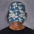 Japanese Ocean Wave Pattern Print Baseball Cap