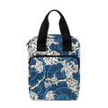 Japanese Ocean Wave Pattern Print Bible Tote Bag