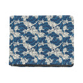 Japanese Ocean Wave Pattern Print Bifold Wallet