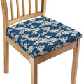 Japanese Ocean Wave Pattern Print Chair Cushion Cover