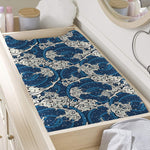 Japanese Ocean Wave Pattern Print Changing Pad Cover