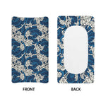 Japanese Ocean Wave Pattern Print Changing Pad Cover