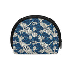 Japanese Ocean Wave Pattern Print Coin Purse